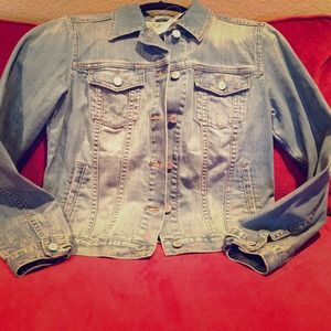 Distressed Denim Jacket