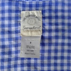 J.Crew The Perfect Shirt in Seersuckered Gingham!