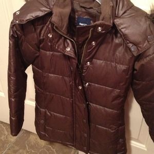 REDUCED! Brown Gap kids puffer jacket with hood