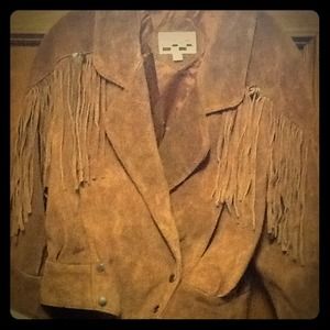 Suede Fringe Jacket