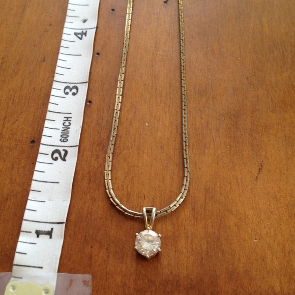 Crystal and gold chain vintage