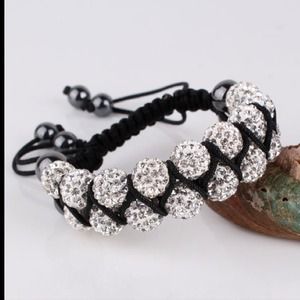 Double row Swarovski crystal bracelet