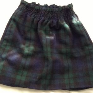 Jcrew plaid mini skirt.