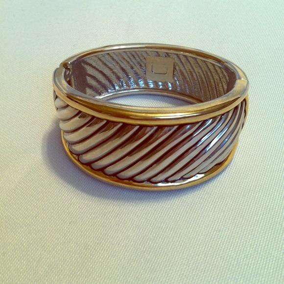 Silver and gold cuff