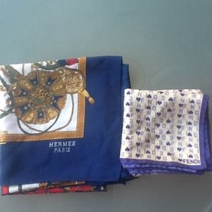 Designer Silk Scarves- Hermes and Fendi