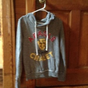 Grey a.e.sweat shirt.