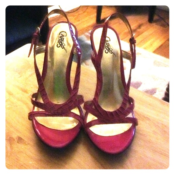 Pink snake skin Carlos Santa shoes