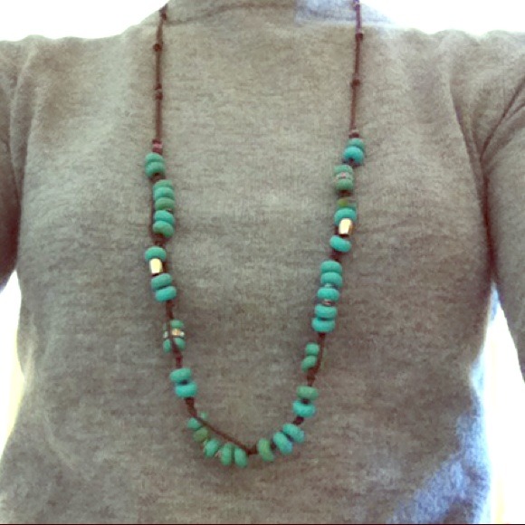 J crew turquoise necklace