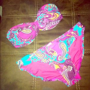 •Bundled•Sexy Multi-color paisley swimsuit