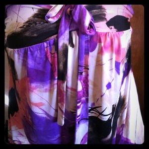 Medium short dress or strapless top purple SEXY