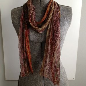 Boho sheer scarf