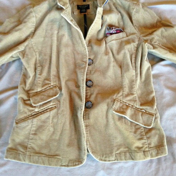 SALE! Tan corduroy blazer - Picture 2 of 3