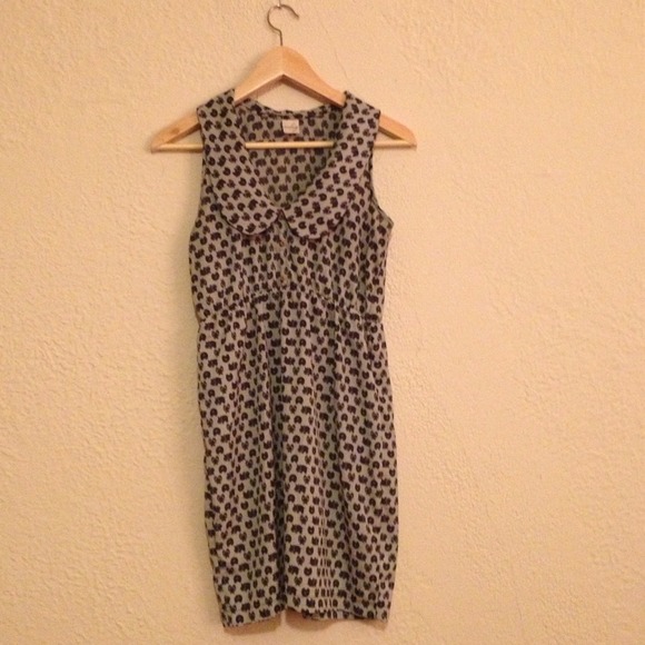 Sea green dress with adorable hippo print