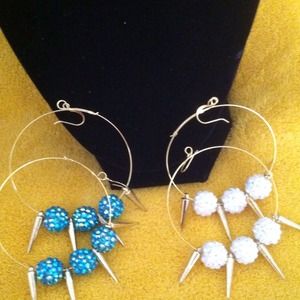 Spiked Hoop Earrings