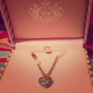 Pink & Gold, Heart & Pearls Juicy Couture Necklace
