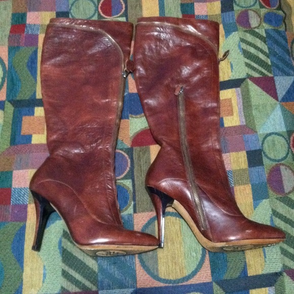 Boots - MODERN VINTAGE LEATHER HIGH BOOTS