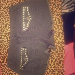 Bling charcoal gray Shorts