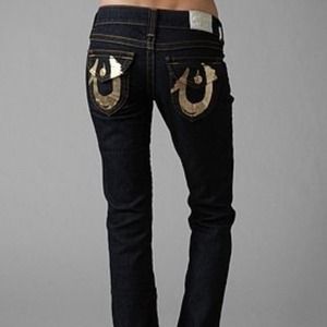 True religion with gold accent