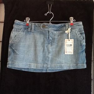 Denim, mini skirt