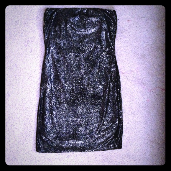 🔴BeBe🔴 Black, Strapless Club Dress