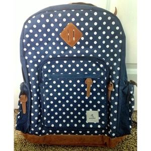 Amongst Friends "Essential Dots" backpack in navy