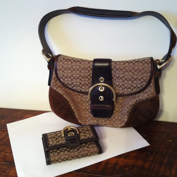 Coach handbag and matching wallet