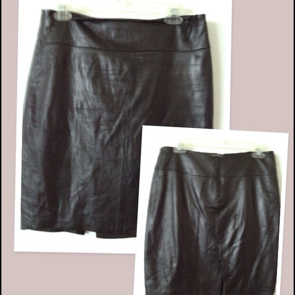 Leather skirt
