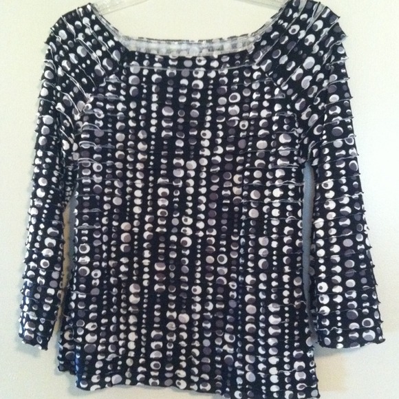 Layered polka dot top