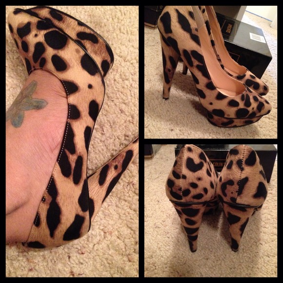❌❌❌TRADED WITH @julie101 ❌❌❌ LEOPARD PLATFORM HEEL
