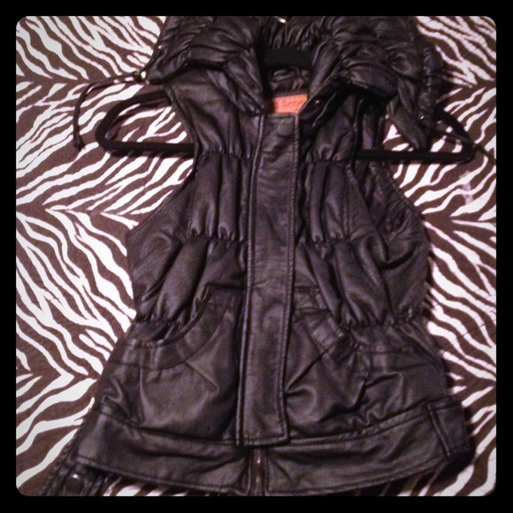 Leather vest