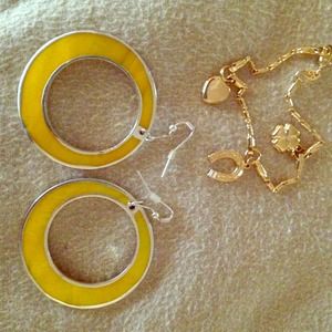 Earrings and bracelet