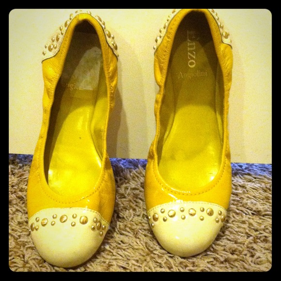 📌Bundled📌Enzo Angiolini mustard flats