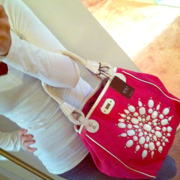 RESERVED🎀Hot Pink Rafē New York Embellished Tote