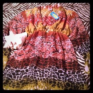 Sheer animal print cover up reserved!!!