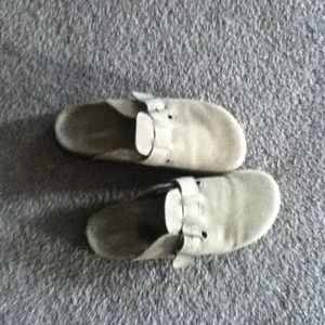 Tan clogs