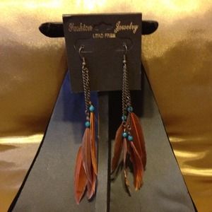 Feather earrings