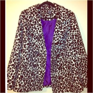 Leopard Print Peacoat