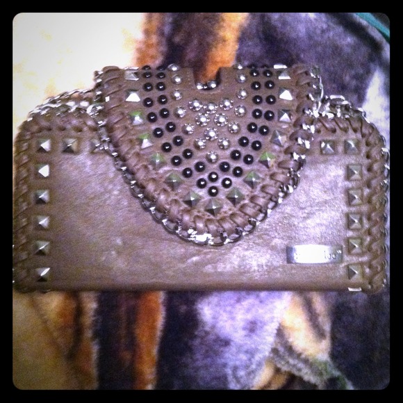 🌟REDUCED🌟Charcoal grey Nicole lee clutch