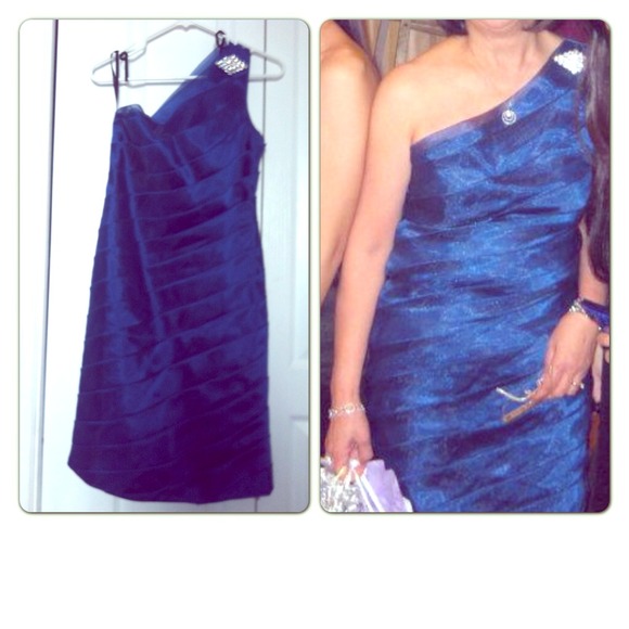 Blue Chiffon Dress