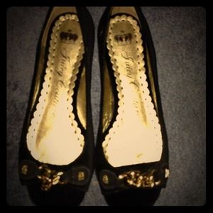 Juicy Couture Peggy peep toe flats