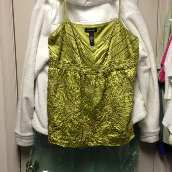 💌❌SOLD❌Thin strap fancy tank top. 100% polyester