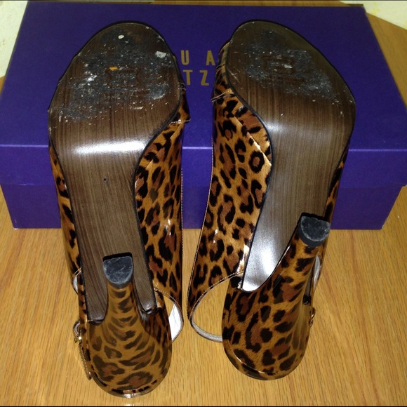 Leopard Print Stuart Weitzman Heels - Picture 4 of 4
