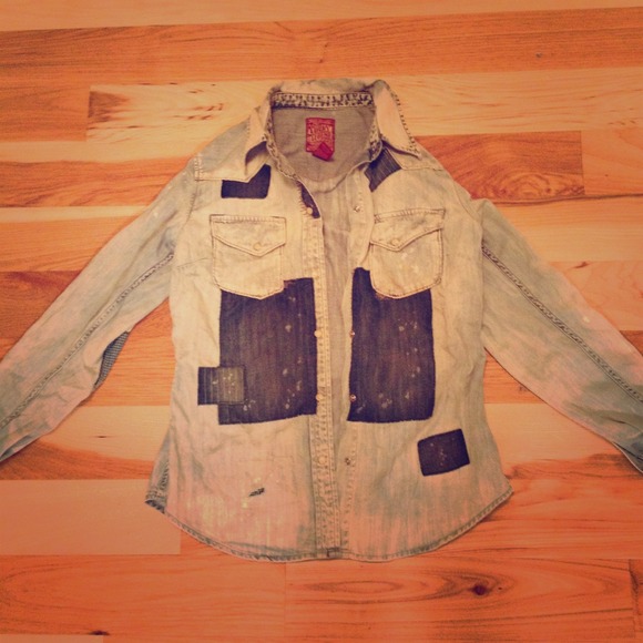 Vintage Lucky Brand Chambray Shirt