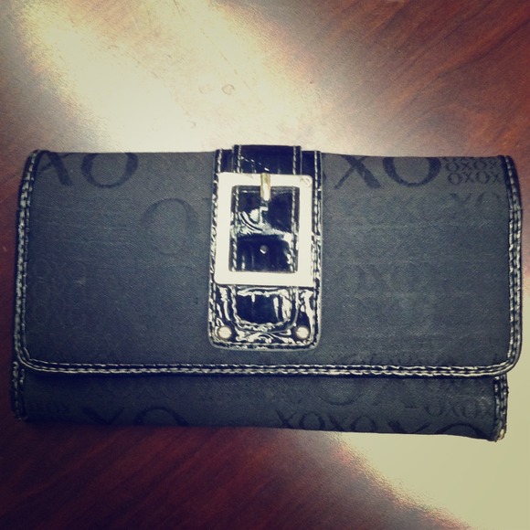 XO wallet black&silver