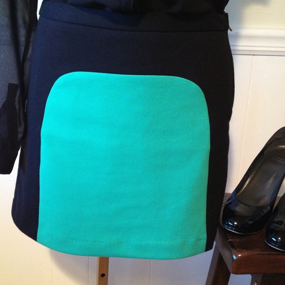 NEW Vivienne Tam Color Block Skirt - Picture 3 of 5