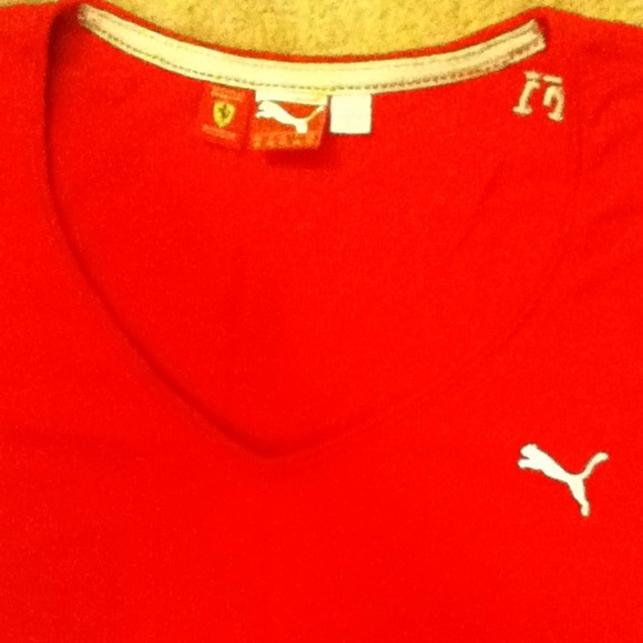 Puma Ferrari red t shirt top - Picture 2 of 4