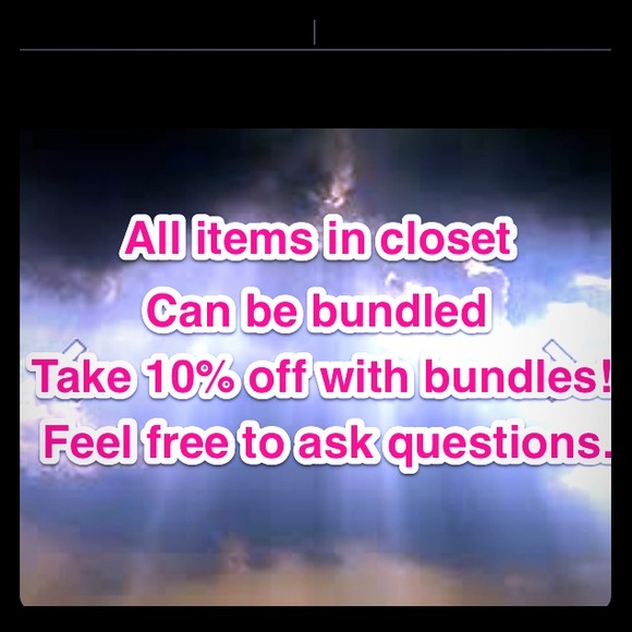I bundle items 10% discount!