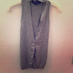 Grey sweater vest
