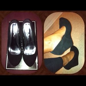 ✨💥Reduced💥✨ MIA Black Suede Wedge