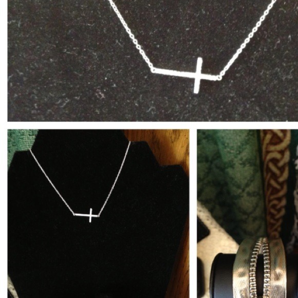 Sterling silver cross necklace